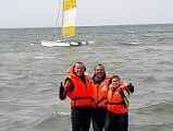 Katamaran am Timmendorfer Strand der Insel Poel