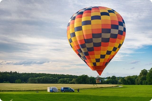 Ballon fahren an der Ostsee über Wismar