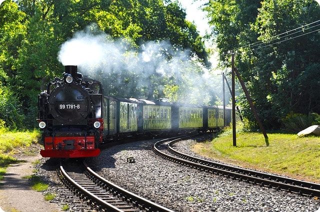 Dampflok Schmalspurbahn Rasender Roland auf Rügen