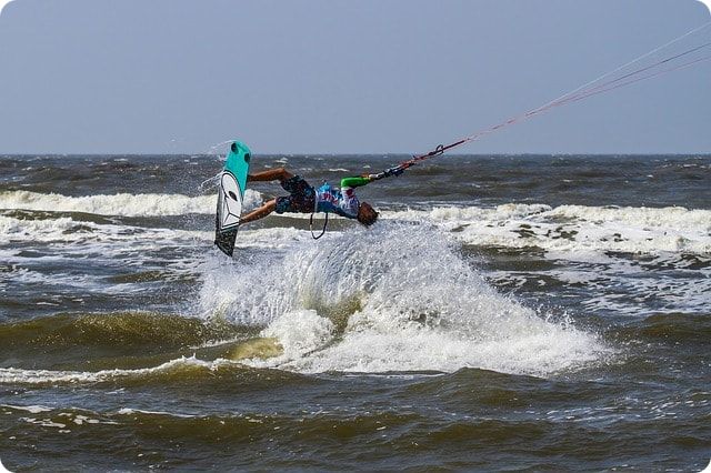 Kitesurfen in der Kieler Förde