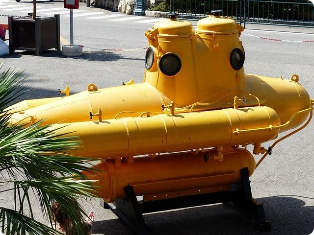 U-Boot fahren in der Nordsee